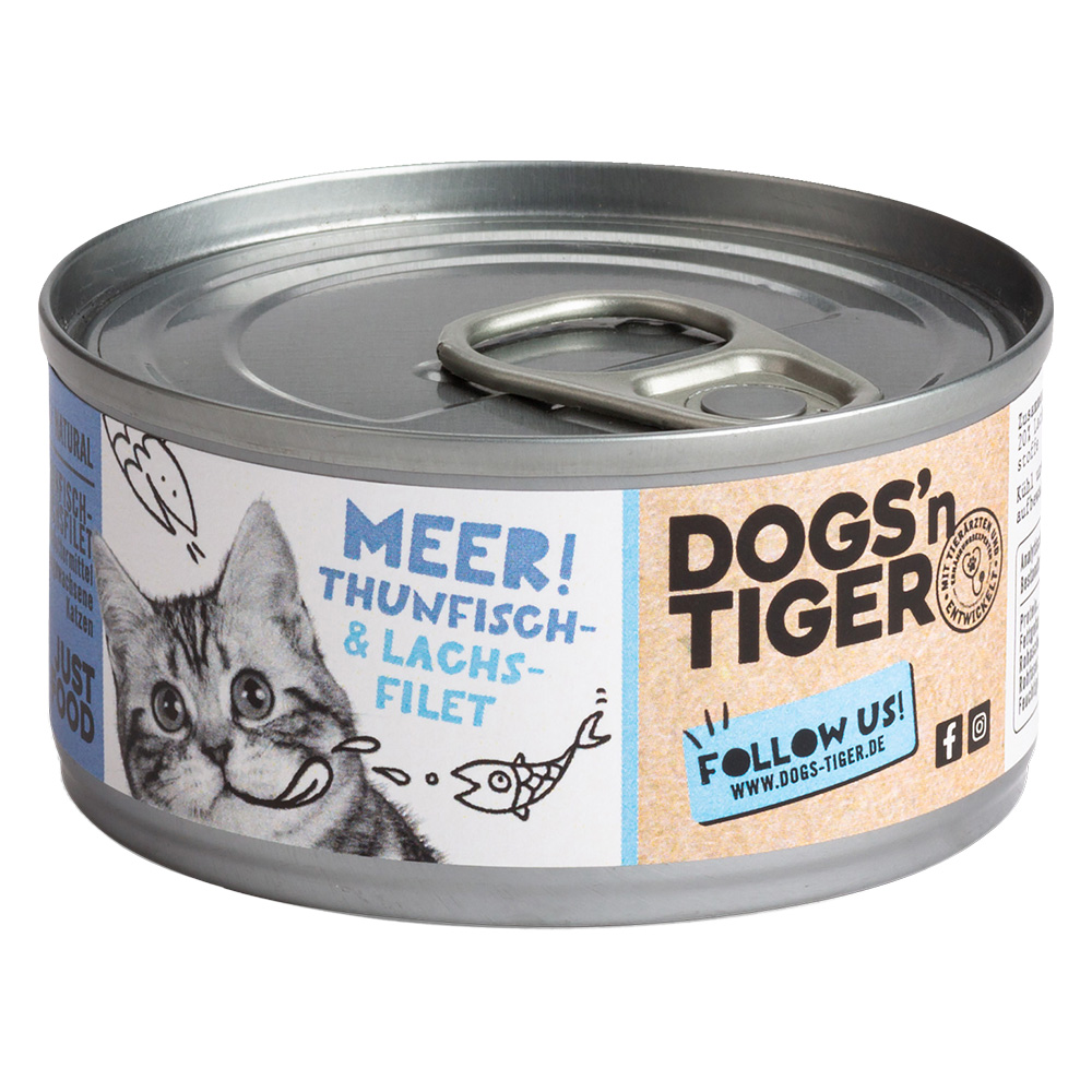 Sparpaket Dogs'n Tiger Cat Filet 24 x 70 g - Thunfisch- & Lachsfilet Sparpaket Dogs'n Tiger Cat Filet 24 x 70 g - Thunfisch- & Lachsfilet von Dogs'n Tiger