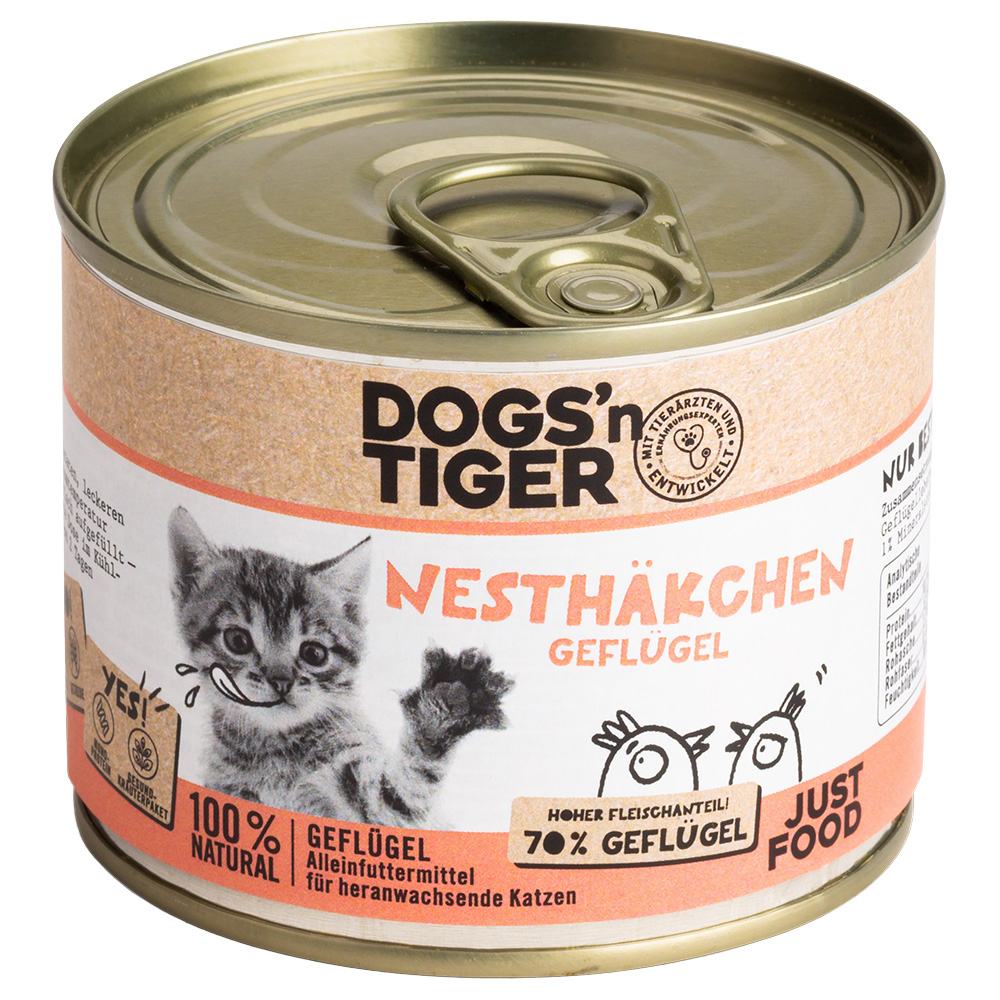 Sparpaket Dogs'n Tiger Junior Cat 12 x 200 g - Geflügel Sparpaket Dogs'n Tiger Junior Cat 12 x 200 g - Geflügel von Dogs'n Tiger