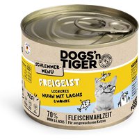 Sparpaket Dogs'n Tiger Schlemmermenü 12 x 200 g - Huhn mit Lachs von Dogs'n Tiger