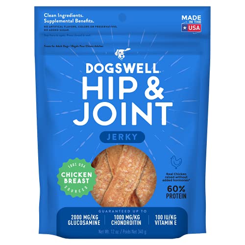 Dogswell Hip and Joint Blend Chicken Breast Dog Jerky 12 Ounces von DOGSWELL
