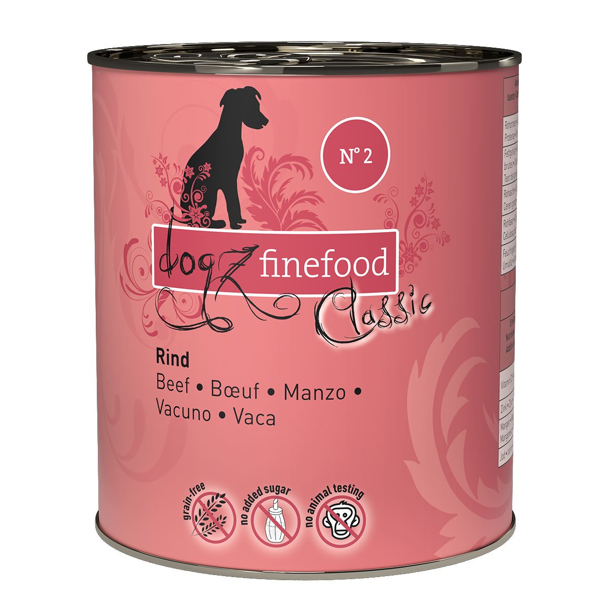 dogz finefood No. 02 Rind 12x800g von Dogz Finefood