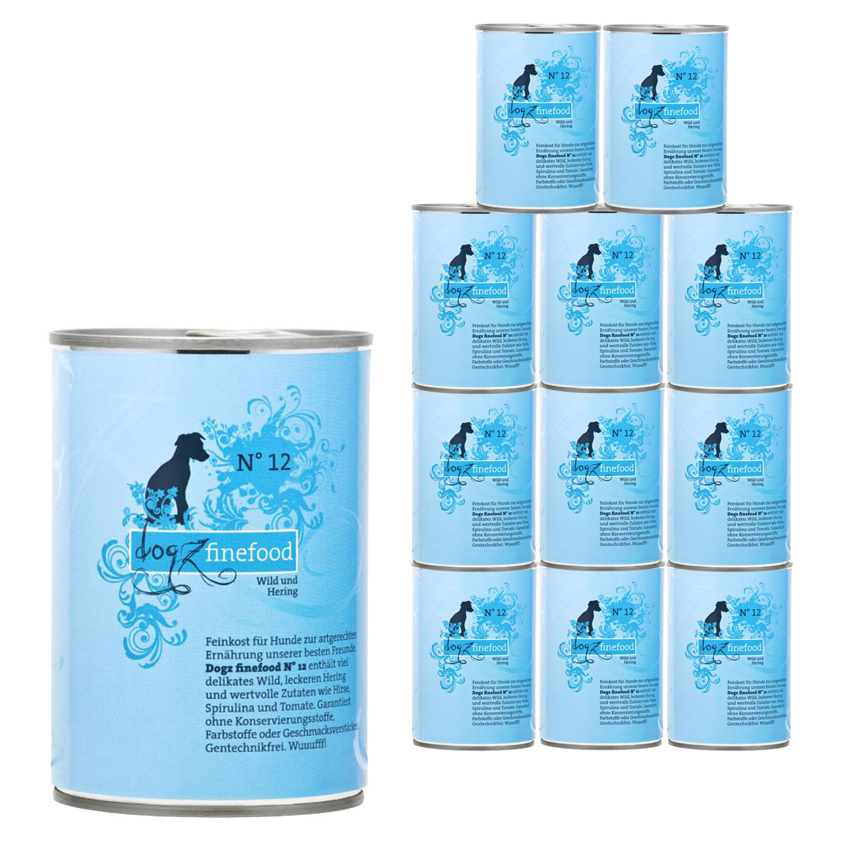 dogz finefood No. 12 Wild & Hering 12x400g dogz finefood No. 12 Wild & Hering 12x400g von Dogz Finefood