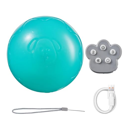 Doiyislem Automatisch beweglicher Hundespielzeugball, Hüpfball für Hunde - Automatisches Hundespielzeug mit Fernbedienung, interaktives Hundespielzeug - Hüpfendes Hundespielzeug, elektrischer Doiyislem Automatisch beweglicher Hundespielzeugball, Hüpfball für Hunde - Automatisches Hundespielzeug mit Fernbedienung, interaktives Hundespielzeug - Hüpfendes Hundespielzeug, elektrischer von Doiyislem