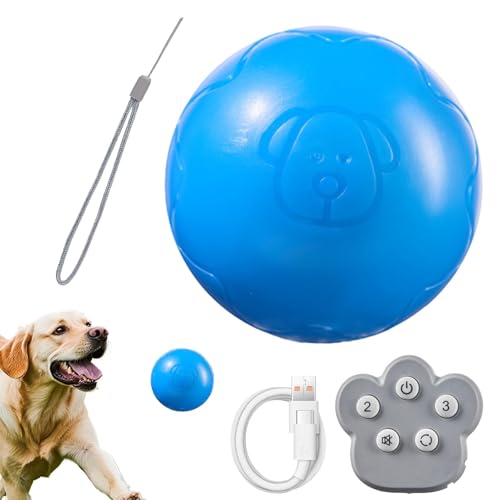 Doiyislem Beweglicher Hundeball, interaktiver Hundeball, Automatisches Hundespielzeug mit Fernbedienung, interaktives Hundespielzeug, Hüpfendes Hundespielzeug, elektrischer Hundeball mit Geräuschen Doiyislem Beweglicher Hundeball, interaktiver Hundeball, Automatisches Hundespielzeug mit Fernbedienung, interaktives Hundespielzeug, Hüpfendes Hundespielzeug, elektrischer Hundeball mit Geräuschen von Doiyislem