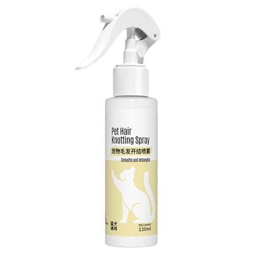Doiyislem Hunde-Entwirrungsspray,Hundehaarspray gegen Knoten,120 ml Haarentwirrungs-Demattierungsspray Leave-in | Antistatisches Haustierpflege- und Bürstennebelspray für Welpen, Katzen, Hunde und Doiyislem Hunde-Entwirrungsspray,Hundehaarspray gegen Knoten,120 ml Haarentwirrungs-Demattierungsspray Leave-in | Antistatisches Haustierpflege- und Bürstennebelspray für Welpen, Katzen, Hunde und von Doiyislem