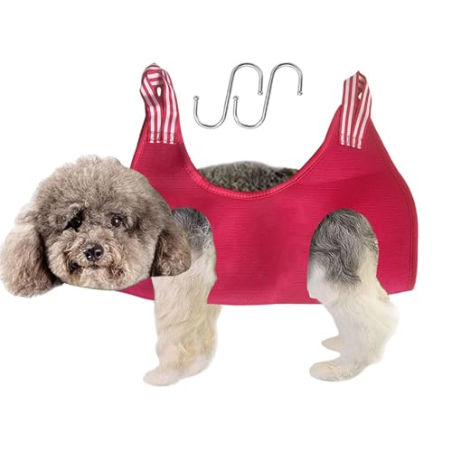 Doiyislem Hundehängematte zum Krallenschneiden - Entspannungs-Haustierpflege-Sling-,Hunde-Entspannungs-Pflege-Rückhaltehilfe, atmungsaktive und verstellbare Katzen-Hängematten für die Hundepflege Doiyislem Hundehängematte zum Krallenschneiden - Entspannungs-Haustierpflege-Sling-,Hunde-Entspannungs-Pflege-Rückhaltehilfe, atmungsaktive und verstellbare Katzen-Hängematten für die Hundepflege von Doiyislem
