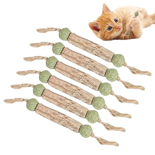 Doiyislem Katzenminze Spielzeuge,Spielzeug Mit Katzenminze - 6 Stück Interaktive Angelruten Für Jagd, Kratzen, & Indoor-Spaß Doiyislem Katzenminze Spielzeuge,Spielzeug Mit Katzenminze - 6 Stück Interaktive Angelruten Für Jagd, Kratzen, & Indoor-Spaß von Doiyislem