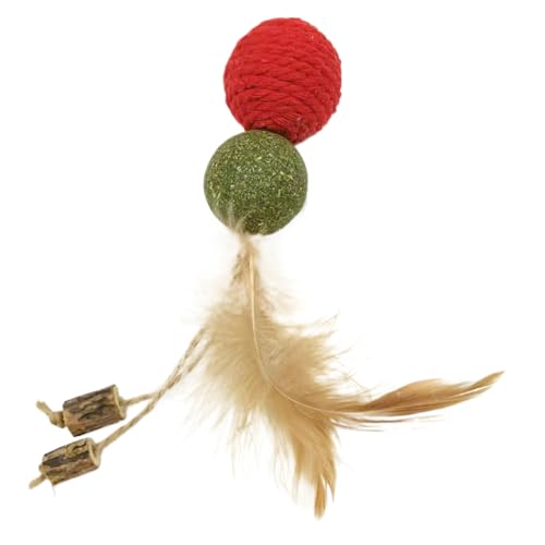 Doiyislem Katzenspielzeugfeder, Federspielzeug für Katzen - Catnip Kitten Toy - Kätzchen -Katzenminze -Ball, interaktive Kauen -Trainingstressstresswerkzeuge für Haustiere Doiyislem Katzenspielzeugfeder, Federspielzeug für Katzen - Catnip Kitten Toy - Kätzchen -Katzenminze -Ball, interaktive Kauen -Trainingstressstresswerkzeuge für Haustiere von Doiyislem