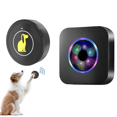 Doiyislem Pet Door Bell,Erziehungshilfe Drahtloser Druckknopf | Wasserdichter Trainingsknopf Für Wohnung Garten Und Drinnen Draußen von Doiyislem