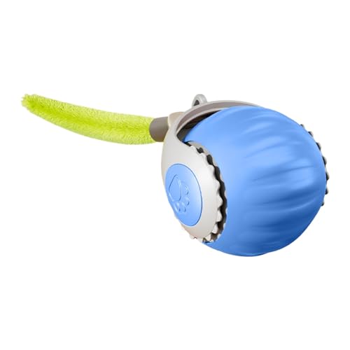 Doiyislem Rollendes Katzenspielzeug, interaktiver Katzenball - Smart Touch Rolling Interactive Ball - Interaktives Katzenballspielzeug mit Schwanz, automatisch beweglicher Rollball für Katzen und Doiyislem Rollendes Katzenspielzeug, interaktiver Katzenball - Smart Touch Rolling Interactive Ball - Interaktives Katzenballspielzeug mit Schwanz, automatisch beweglicher Rollball für Katzen und von Doiyislem