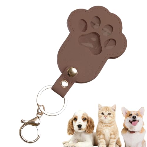 Doiyislem Schlüsselanhänger Für Die Aufbewahrung Von Katzenhaaren, Erinnerungsbox Für Hundehaar, Pfotenförmiger Organizer Foto Beutel Erinnerung Für Teens Erwachsene Freunde von Doiyislem