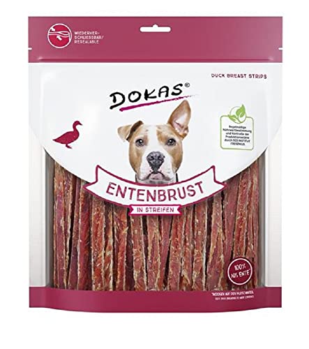 DOKAS - Entenbrust in Streifen XL 4er Pack (4 x 500g) von Dokas