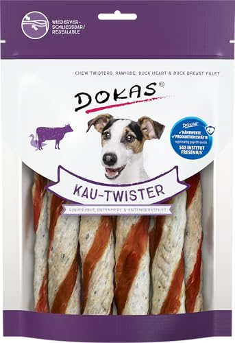 DOKAS Getreidefreier Premium Kausnack für Hunde – Ideal als Belohnung, 200 g (9er Pack) von Dokas