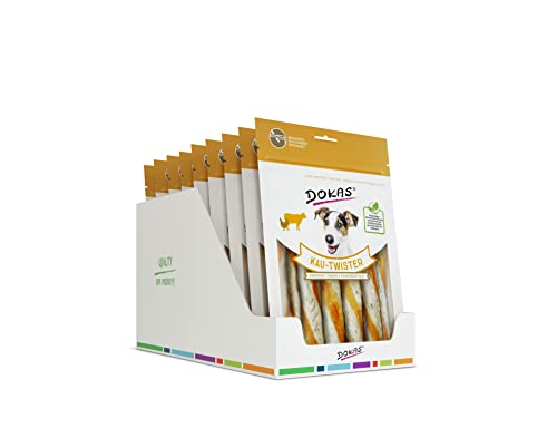 DOKAS Getreidefreier Premium Kausnack für Hunde – Ideal als Belohnung (9 x 200g) von Dokas