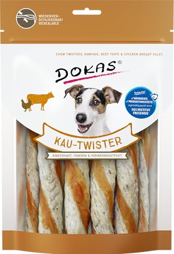 DOKAS Getreidefreier Premium Kausnack für Hunde – Ideal als Belohnung (9 x 200g) von Dokas