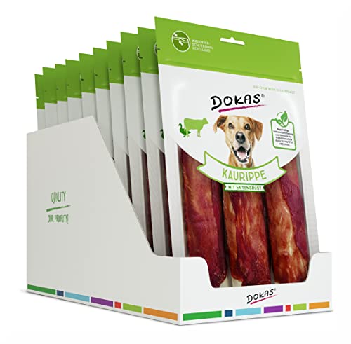 DOKAS Getreidefreier Premium Kausnack für Hunde – Ideal für große Hunde, 210 g (10er Pack) von Dokas
