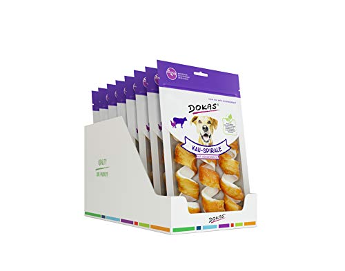 DOKAS Getreidefreier Premium Kausnack für Hunde – Ideal für zwischendurch 8 x 110 g von Dokas