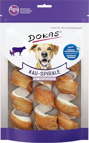 DOKAS Getreidefreier Premium Kausnack für Hunde – Ideal für zwischendurch 8 x 110 g von Dokas