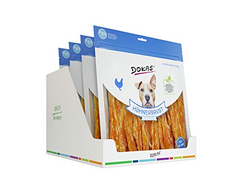 DOKAS Getreidefreier Premium Snack in Streifen für Hunde – Ideal für zwischendurch von Dokas