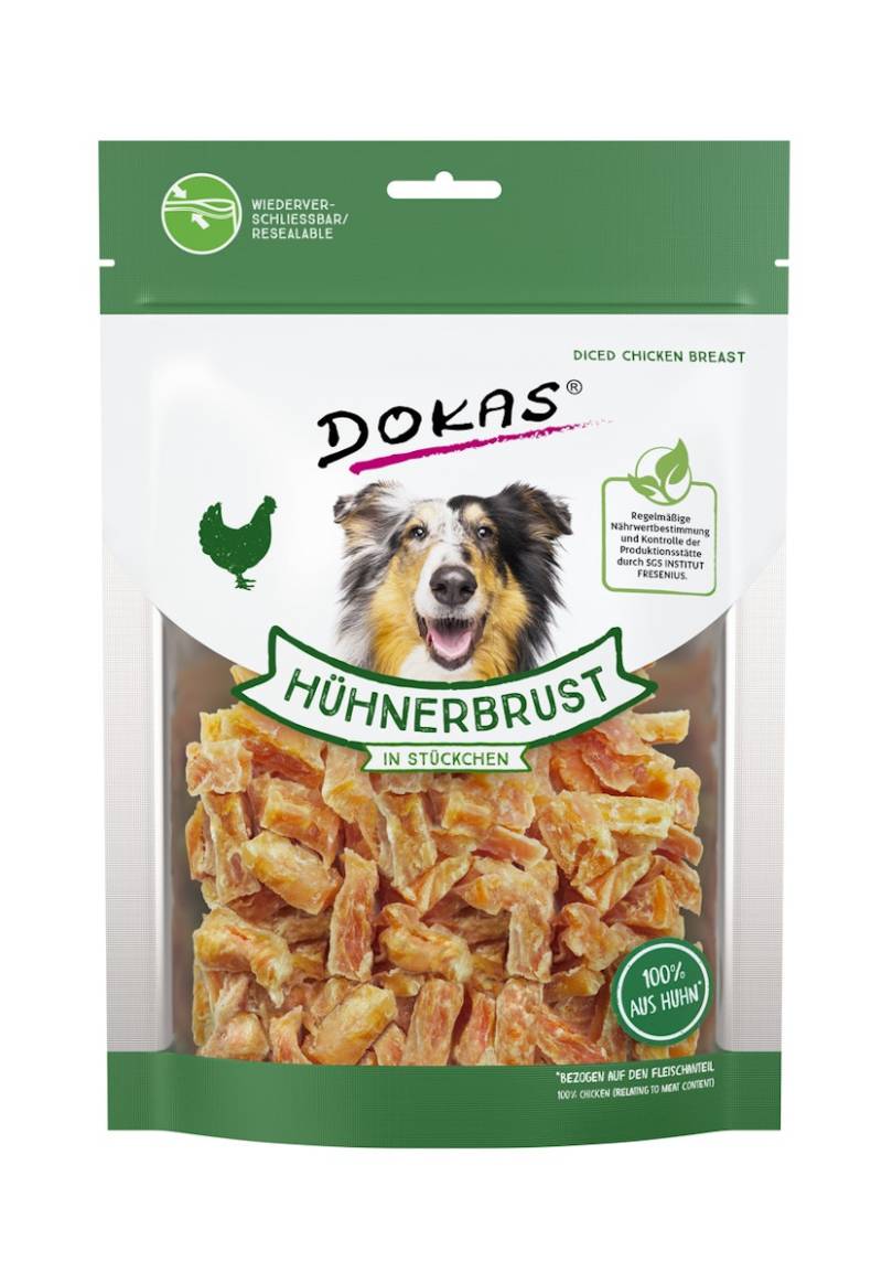 DOKAS Hühnerbrust in Stückchen Hundesnack von Dokas