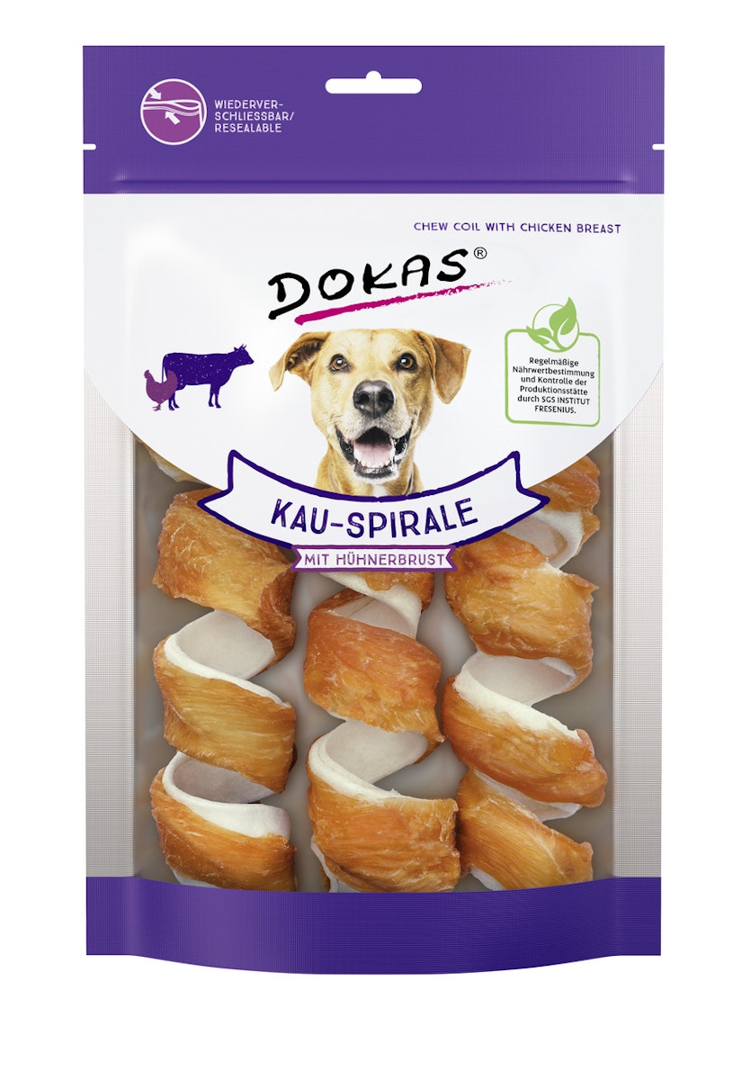 DOKAS Kau-Spirale 110 Gramm Hundesnacks von Dokas