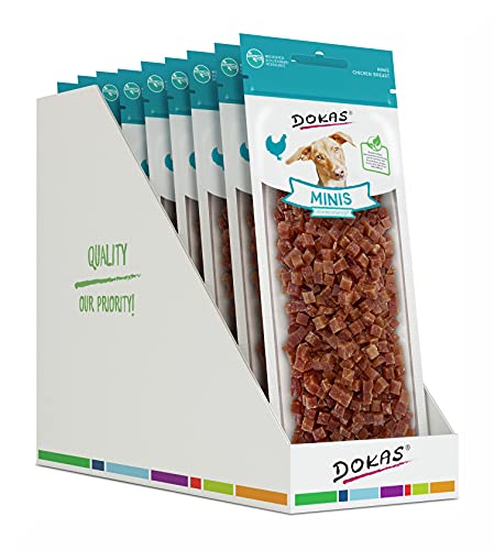 DOKAS Minis – Getreidefreier Premium Snack für Hunde – Ideal für das Training (9 X 70g) von Dokas