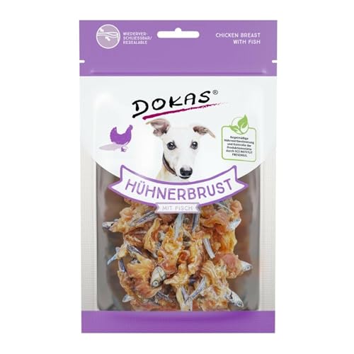 Dokas Dog Hühnerbrust mit Fisch 70 g (Menge: 8 je Bestelleinheit) von Dokas