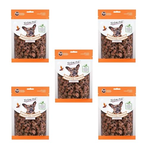 Dokas Dog Insekten-Happen mit Mehlwürmern, Grillen und Karotten | 5er Pack | 5 x 100 g | Hundesnack als Belohnung zwischen den üblichen Mahlzeiten | Aus alternativen Proteinquellen Dokas Dog Insekten-Happen mit Mehlwürmern, Grillen und Karotten | 5er Pack | 5 x 100 g | Hundesnack als Belohnung zwischen den üblichen Mahlzeiten | Aus alternativen Proteinquellen von Dokas