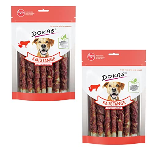 Dokas Dog Kaustange mit ENTENBRUST - Doppelpack - 2 x 200g von Dokas