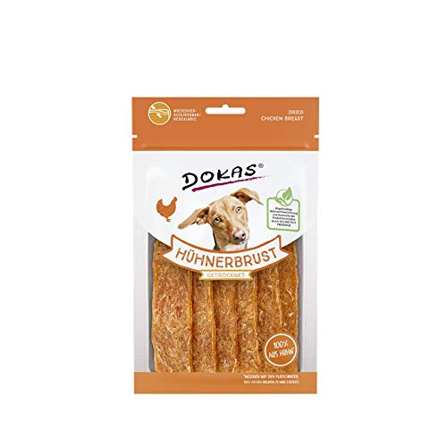 Dokas Dog Hühnerbrust getrocknet für Hunde - 12 x 70g von Dokas