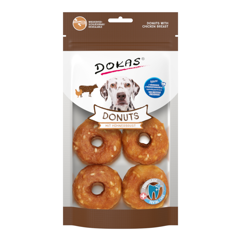 Dokas Donuts - mit Hühnerbrust (160 g) von Dokas