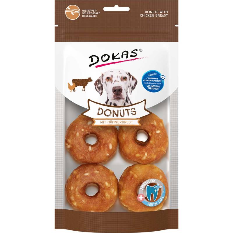 Dokas Donuts mit Hühnerbrust 5x160 g von Dokas