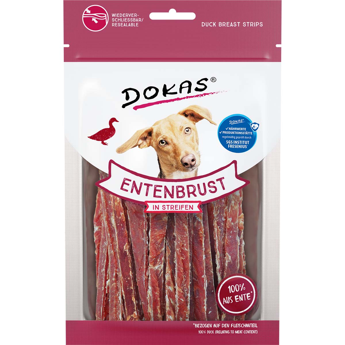 Dokas Entenbrust in Streifen 6x70g Dokas Entenbrust in Streifen 6x70g von Dokas