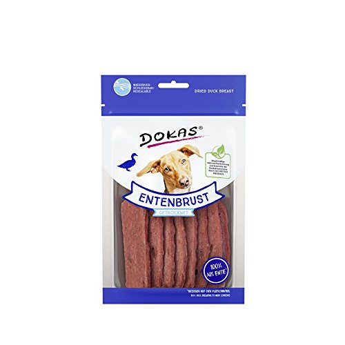 Dokas Dog Entenbrust getrocknet für Hunde - 12 x 70g von Dokas