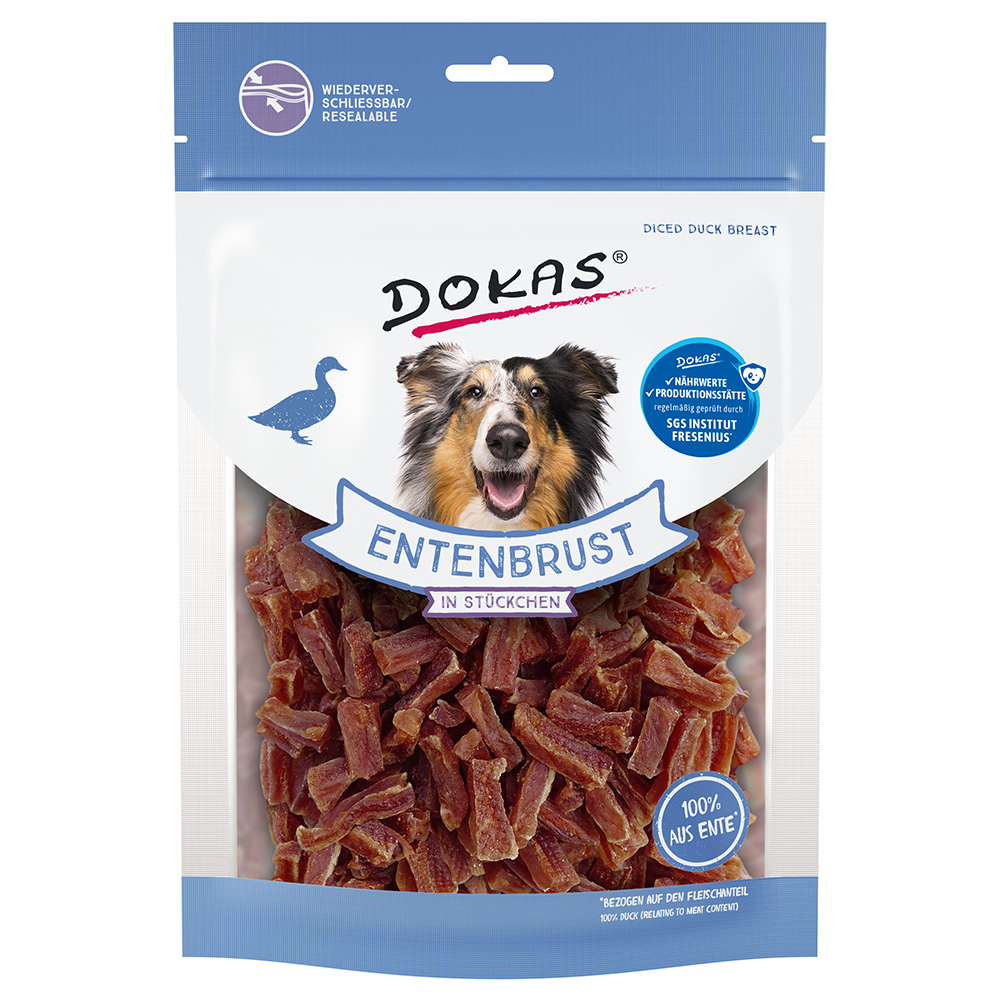 Dokas Fleischstückchen - Sparpaket: 2 x 200 g Entenbrust in Stückchen Dokas Fleischstückchen - Sparpaket: 2 x 200 g Entenbrust in Stückchen von Dokas
