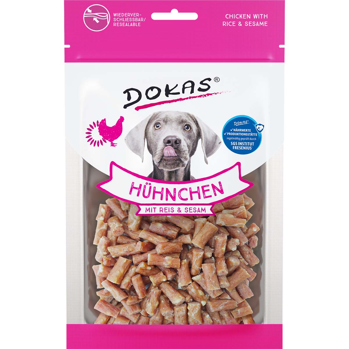 Dokas Hühnchen mit Reis & Sesam 6x70g von Dokas