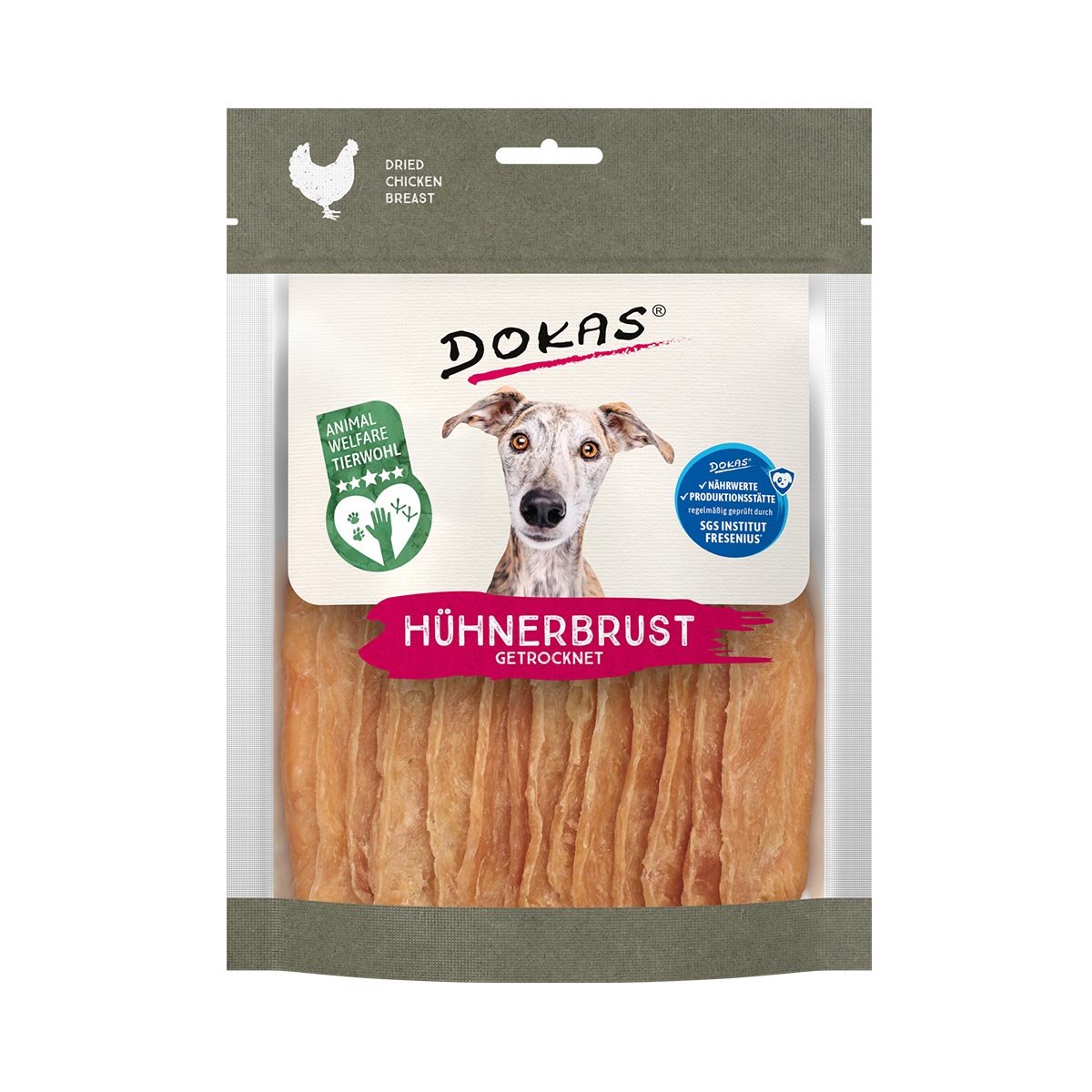 Dokas Hühnerbrust getrocknet 3x170g Dokas Hühnerbrust getrocknet 3x170g von Dokas
