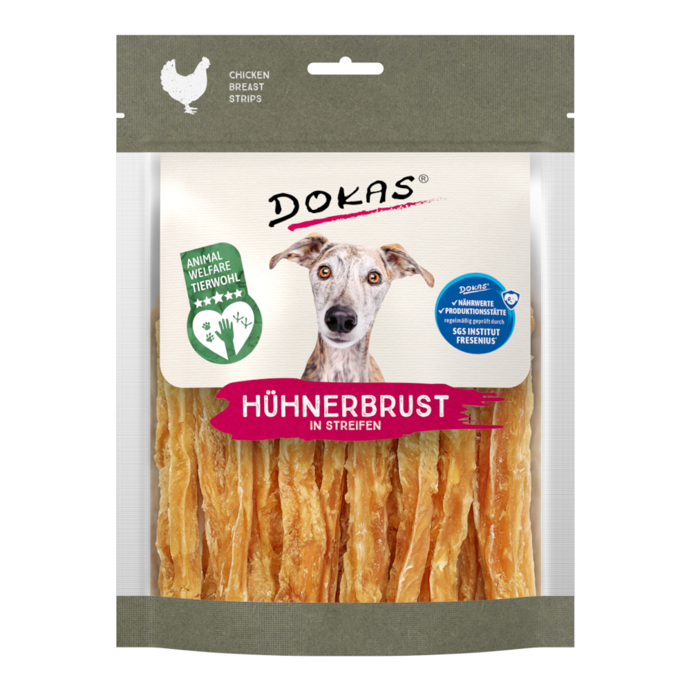 Dokas Hühnerbrust in Streifen - Sparpaket: 2 x 170 g Dokas Hühnerbrust in Streifen - Sparpaket: 2 x 170 g von Dokas