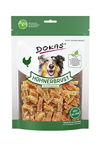 Dokas Hühnerbrust in Stückchen, 3er Pack (3 x 200 g) von Dokas