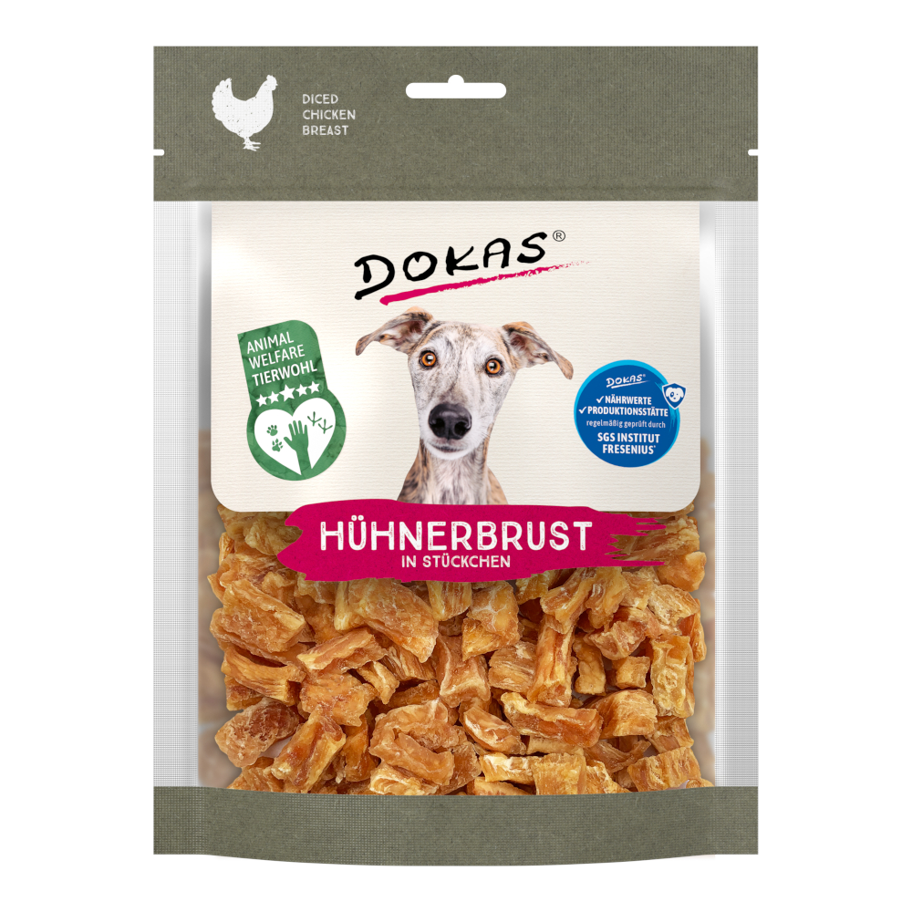 Dokas Hühnerbrust in Stücken - Sparpaket: 2 x 170 g Dokas Hühnerbrust in Stücken - Sparpaket: 2 x 170 g von Dokas