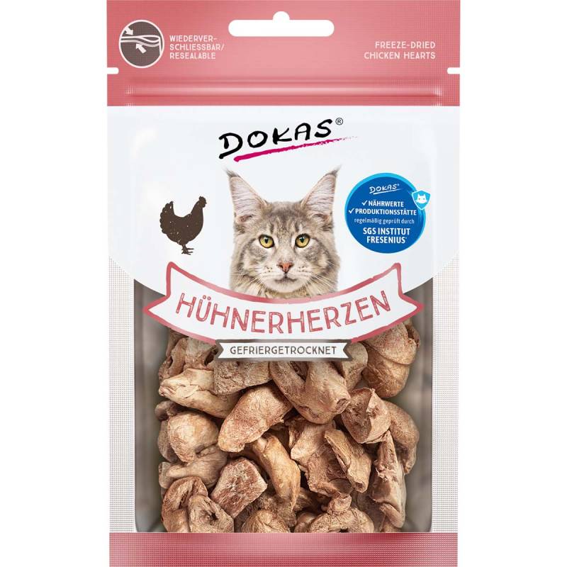 Dokas Hühnerherzen gefriergetrocknet 15g von Dokas