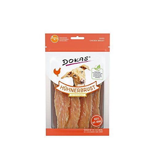 Dokas Hunde Snack Hühnerbrust getrocknet 70 g von Dokas