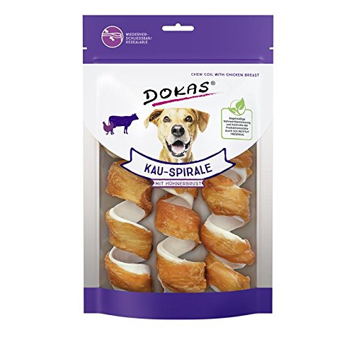 Dokas Hunde Snack Kauspirale Hühnerbrust | 8x110g Hundesnack Dokas Hunde Snack Kauspirale Hühnerbrust | 8x110g Hundesnack von Dokas