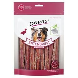 Dokas Hundesnack Entenbrust in Streifen | 8x250 g Hundesnack von Dokas