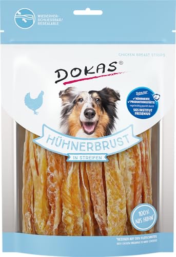 DOKAS Getreidefreier Premium Snack in Streifen für Hunde – Ideal für zwischendurch von Dokas