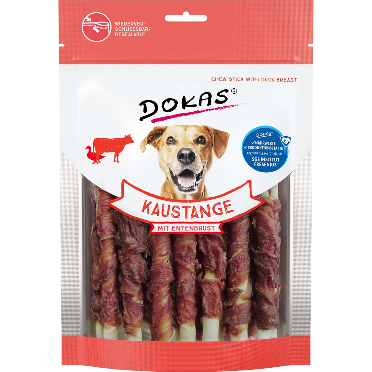 Dokas Hundesnack Kaustange mit Entenbrust 3x200g Dokas Hundesnack Kaustange mit Entenbrust 3x200g von Dokas