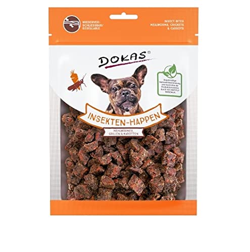 Dokas Insekten-Happen - Hundesnack mit Mehlwürmern, Grillen & Karotten - 1 x 100g Dokas Insekten-Happen - Hundesnack mit Mehlwürmern, Grillen & Karotten - 1 x 100g von Dokas