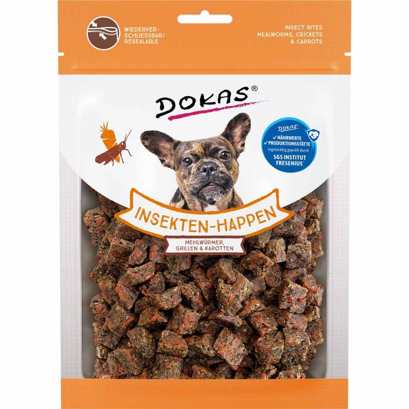 Dokas Insekten-Happen Mehlwürmer, Grillen, Karotte 2x100g von Dokas