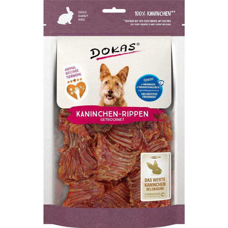 Dokas Kaninchen-Rippen getrocknet 7x100g von Dokas