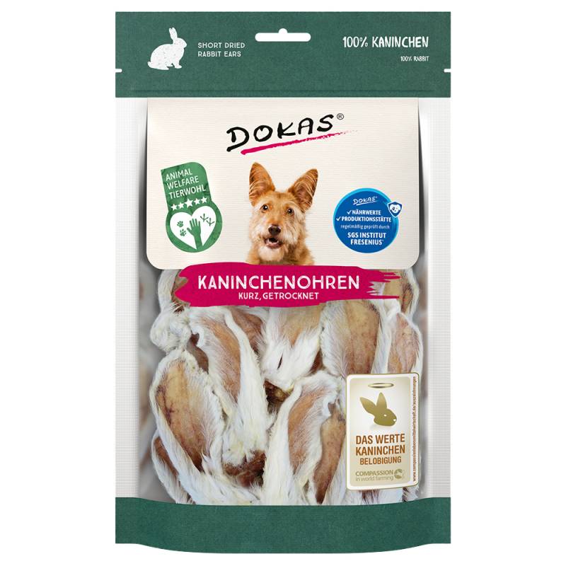 Dokas Kaninchenohren mit Fell - 100 g von Dokas